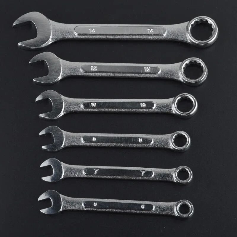 Ключ на 6 фото High Carbon Steel Combination Wrench Combination Spanner 6 19MM Chrome Plated Me