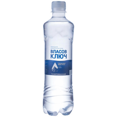 Ключ вода фото Вода Власов ключ минеральная природная питьевая столовая газированная, 500мл - к