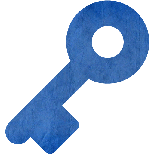 Ключи синие фото Blue paper key 6 icon - Free blue paper key icons - Blue paper icon set