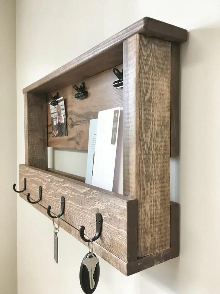 Ключница в интерьере прихожей Ключница Diy pallet furniture, Diy wooden projects, Small wood projects