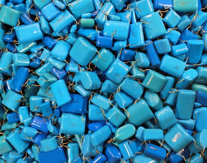 Км синие фото Blue Capacitors on the White Background for Websites, Banners, Flyers, Catalog S