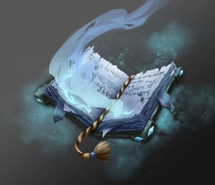 Книга арт фото ArtStation - Game art - The Spellbook, Katrin Minko Magic book, Fantasy props, M