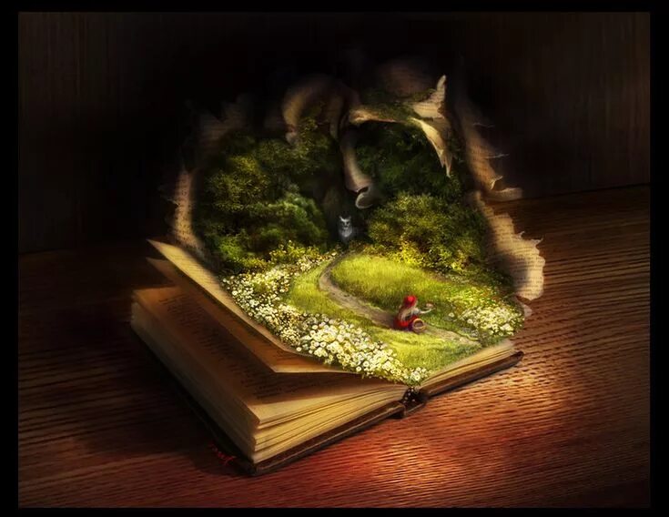 Книга арт фото Living book by Tyami on deviantART Fantasy art landscapes, Living books, Fantasy