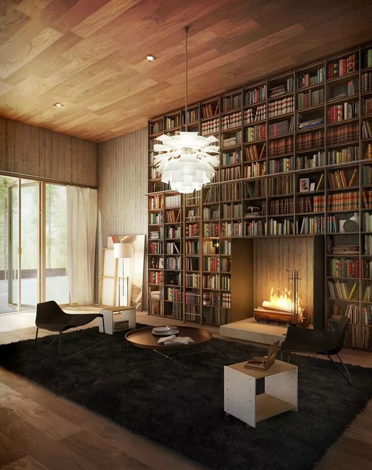 Книга дизайн дома I could live in this room!! Home library design, Library with fireplace, Home li