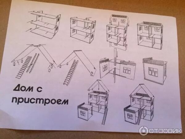Книга домик куроми инструкция по сборке Отзыв о Игрушка Хэппи дом Коттедж с пристройкой для кукол Огромный кукольный дом
