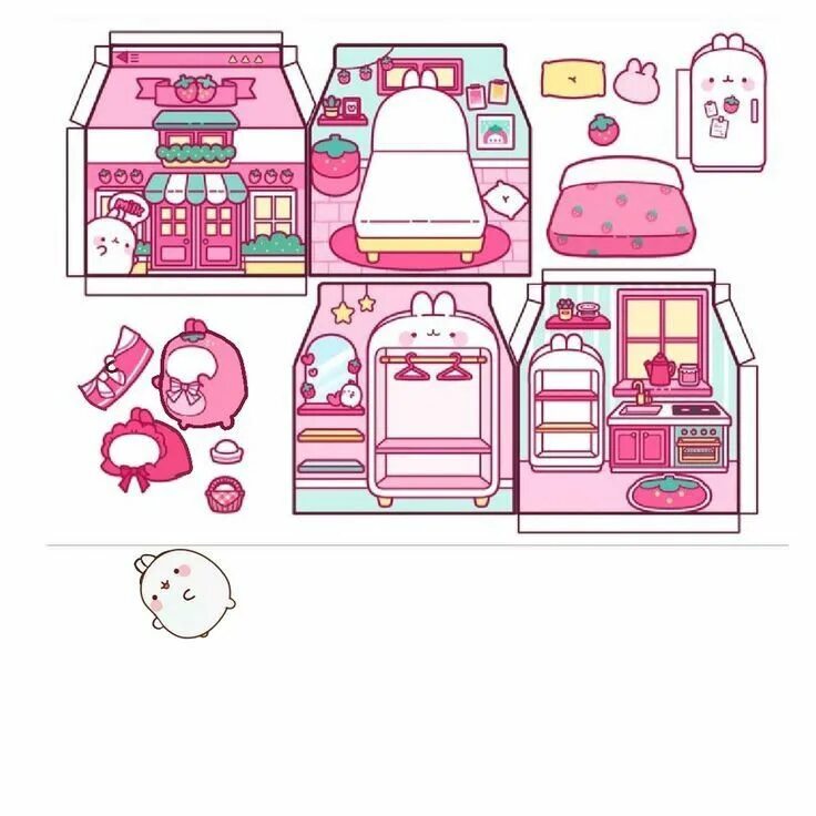 Книга домик куроми инструкция по сборке Pin on papéis de casas Paper doll house, Paper dolls, Paper dolls diy