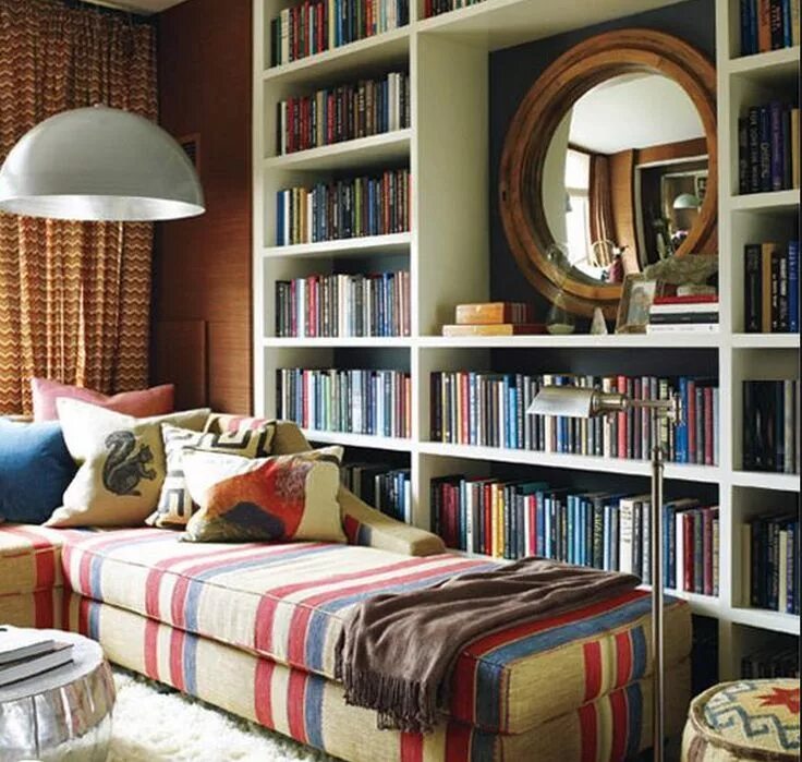 Книга интерьер жилого дома How to design and organize a custom home library - Hadley Court Home library des