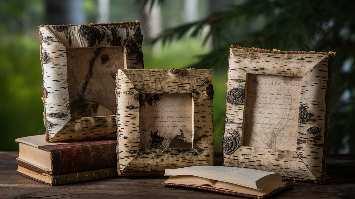 Книга из бересты фото Birch Bark Picture Frame Sale Online bellady.by