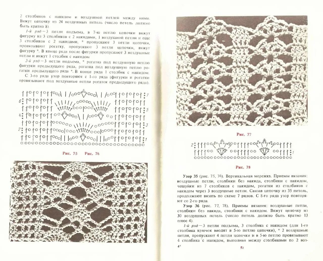 Книга крючком схема Альбом-книга "Вязание узоров крючком" /год выпуска 1987/. Обсуждение на LiveInte