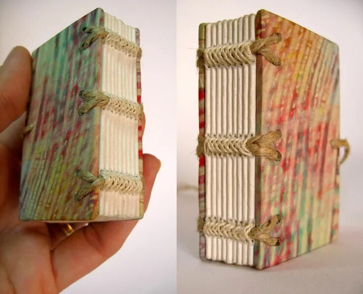 Книга самоделки Livrinho Capa em papel japonês pintado à mão, miolo em pap. Handmade books, Book