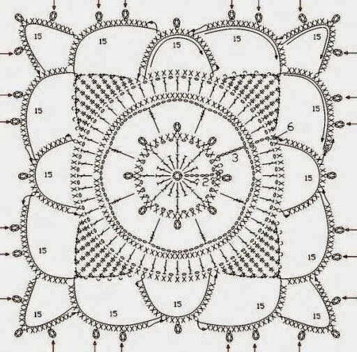 Книга со схемами крючком Patterns and motifs: Crocheted motif no. 7 Tığ desenleri, Tığ işleri, Örgü işler