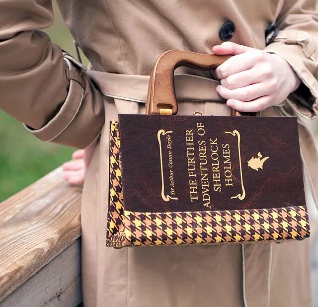 Книга сумочки Sherlock Holmes Book Purse Book purse, Sherlock holmes book, Sherlock holmes