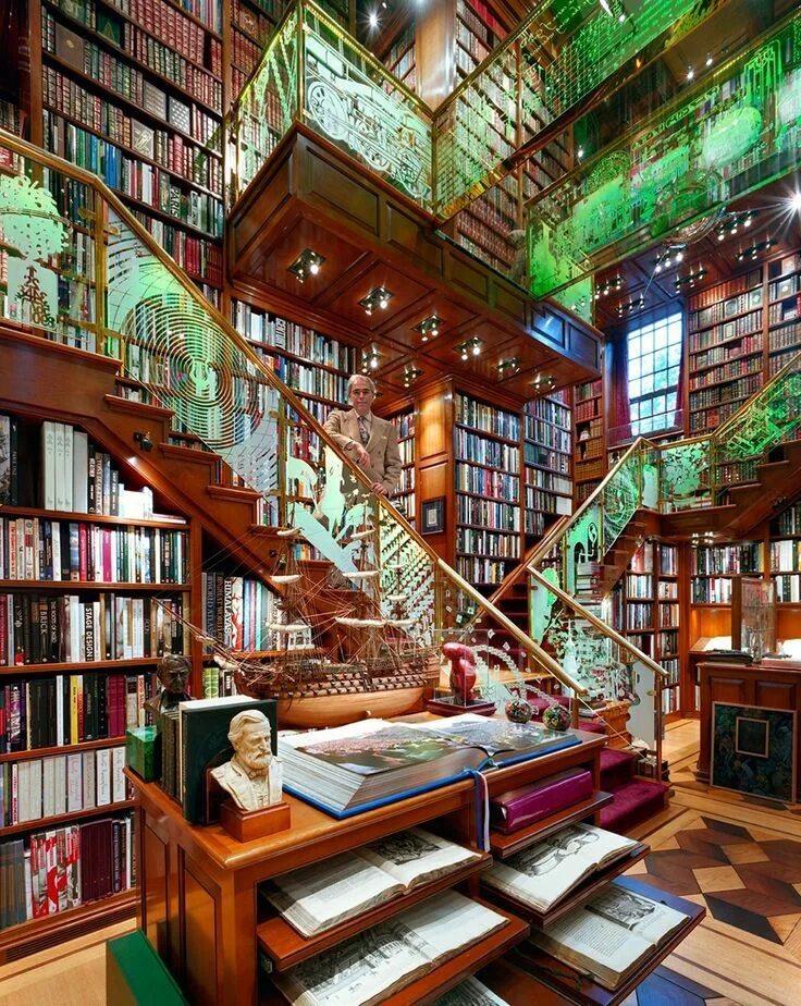 Книжный мир фото One of the biggest and richest private libraries in world Dream library, Home li