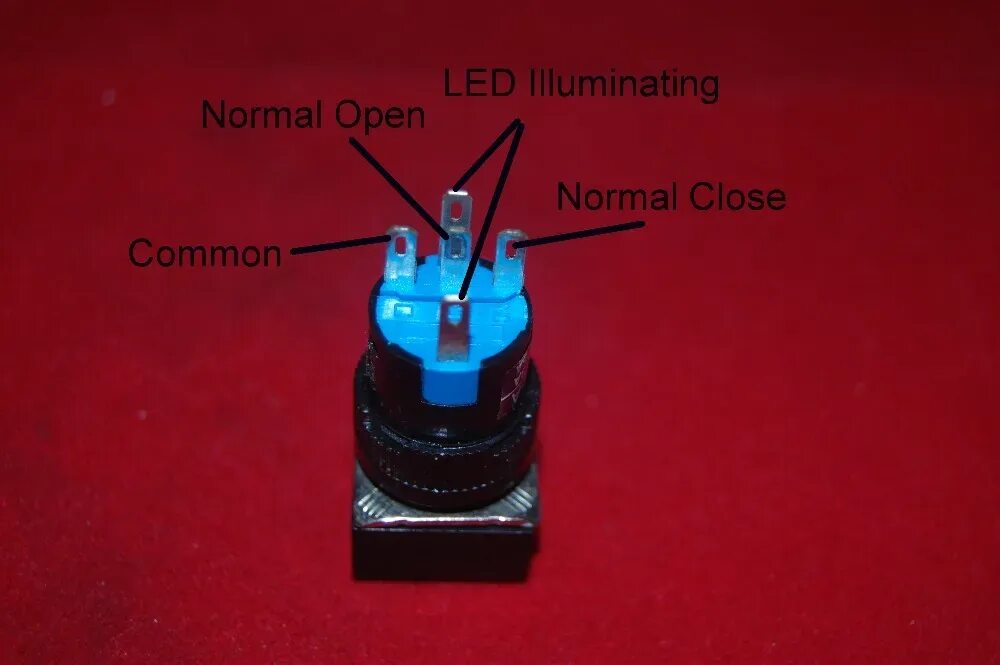 Кнопка 5 контактов с подсветкой подключение 2PCS 16MM RED Square Momentary PUSH BUTTON ILLUMINATED 6.3V DC/AC 5 PINS - AliEx