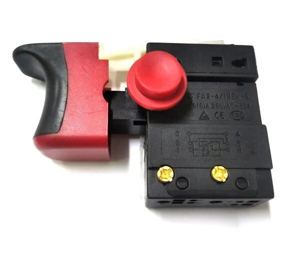 Кнопка подключения fa2 6 1bek Выключатель (кнопка) FA2-4/1BEK-6 6(6A) для сетевого шуруповерта Энергомаш, Stur