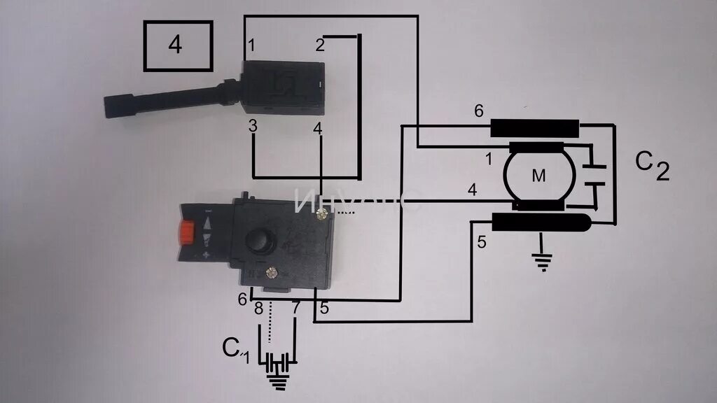 Кнопка подключения fa2 6 1bek Какая схема правильная, для подключение БУЭ2М с 4-я проводами? ИнVелС Дзен