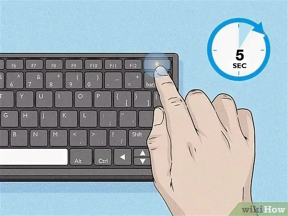 Кнопка подключения клавиатуры Cara Menghubungkan Papan Ketik Nirkabel ke PC: 12 Langkah