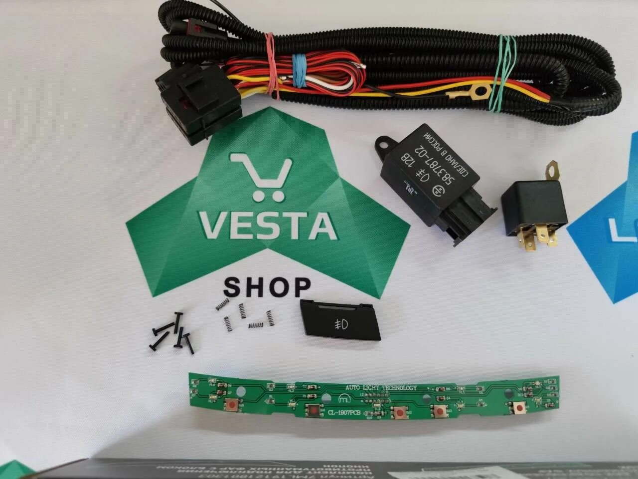 Кнопка подключения птф веста нг Набор для подключения птф "Собери сам" с активным блоком кнопок Лада Веста