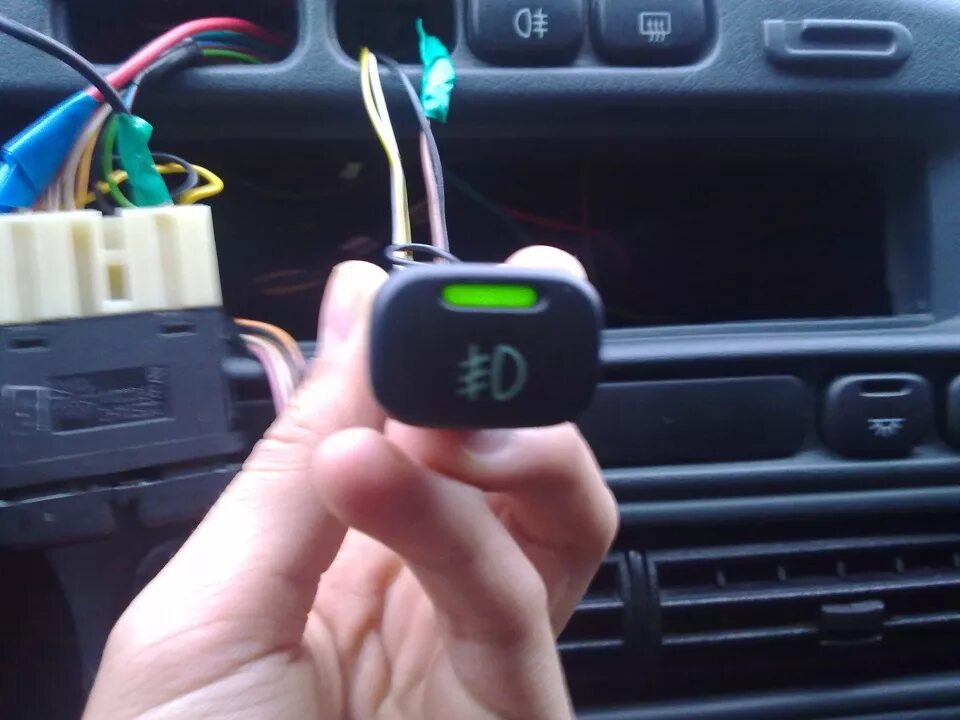 Кнопка противотуманок 2114 подключение ПТФ без габаритов - Lada 2114, 1,6 л, 2012 года своими руками DRIVE2