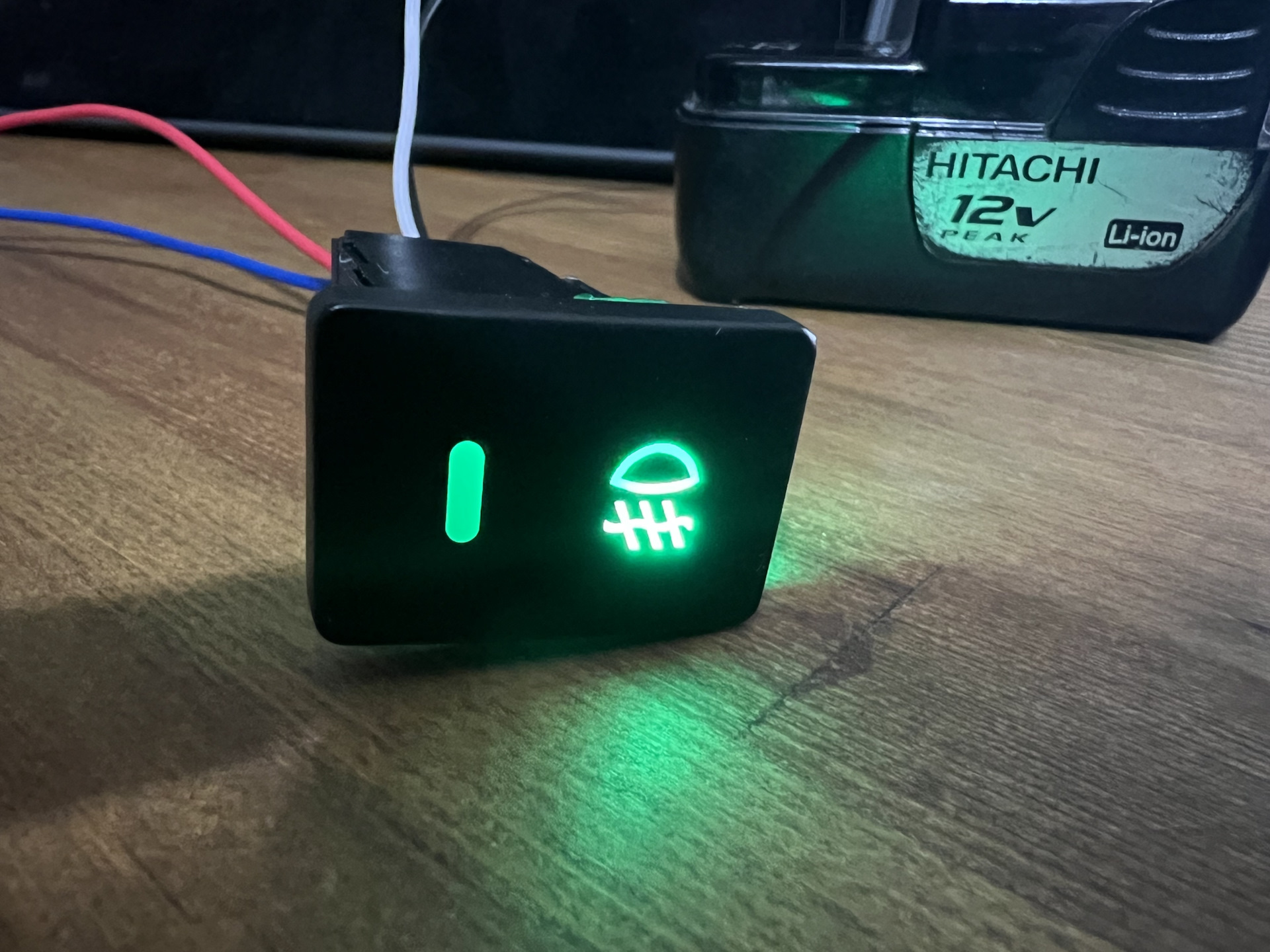 Кнопка птф с подсветкой подключение Схема подключения установки ПТФ, кнопка ПТФ с Aliexpress - Mitsubishi Delica D:2