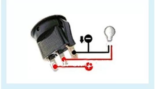 Кнопка с подсветкой 12в подключение 3 контакта 12v 12 Volt Led Rocker Switch On/off Illuminated Car Van Bike Dash Board Panel -