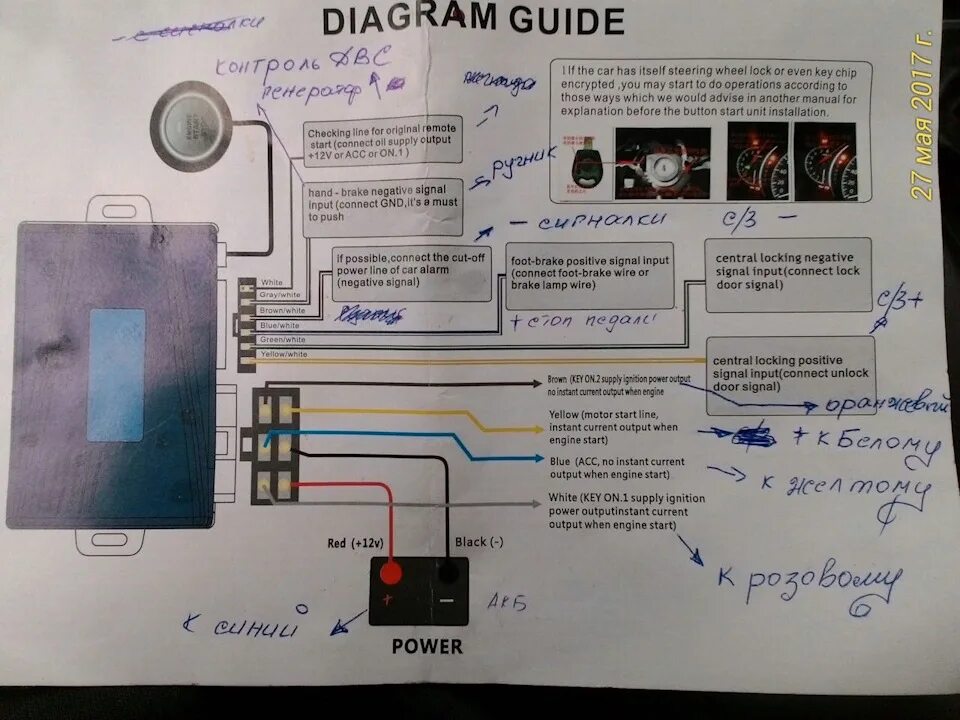 Кнопка старт стоп подключение magicar Замок зажигания - KIA Rio (2G), 1,4 л, 2010 года своими руками DRIVE2