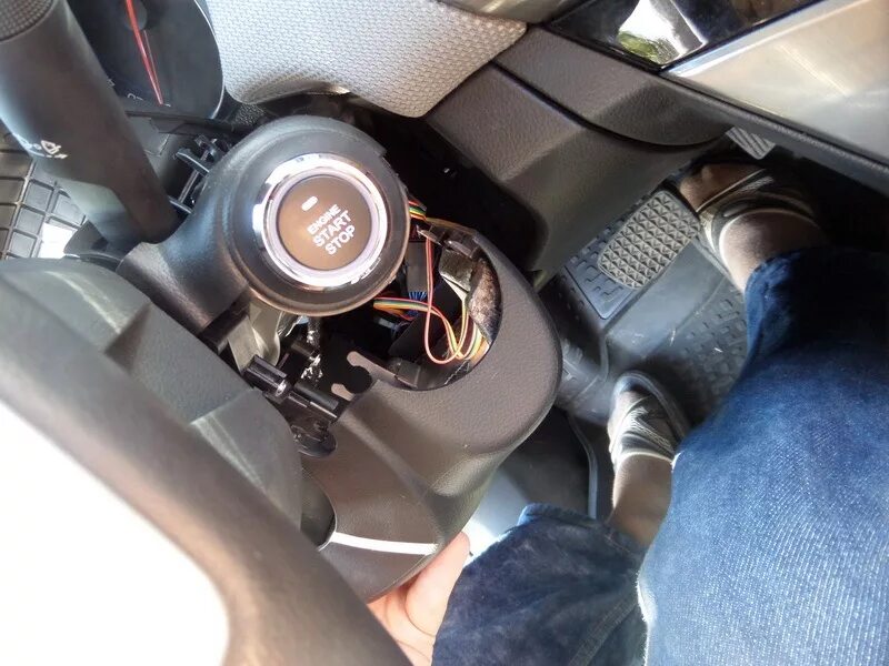 Кнопка старт стоп подключение шевроле круз Кнопка запуска двигателя Start Stop + доводчик стекол без резки проводов. - Chev