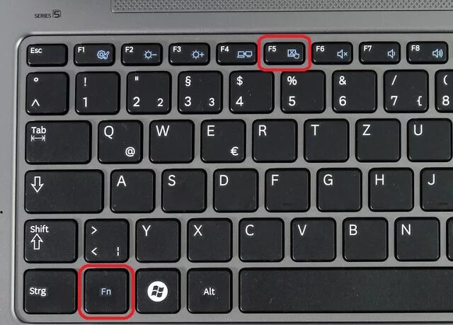 Кнопка тачпада на ноутбуке фото Как включить сенсорную панель без мышки