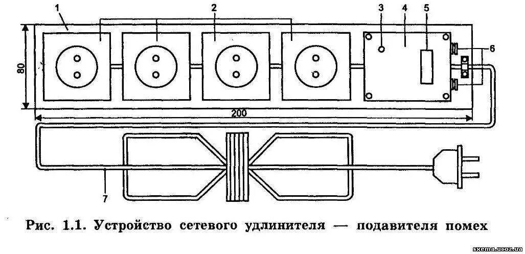 Кнопка удлинителя схема подключения Схема пилота - найдено 77 картинок