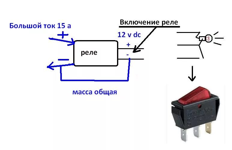 Кнопка удлинителя схема подключения Форум РадиоКот * Просмотр темы - Как подключить выключатель (схема)
