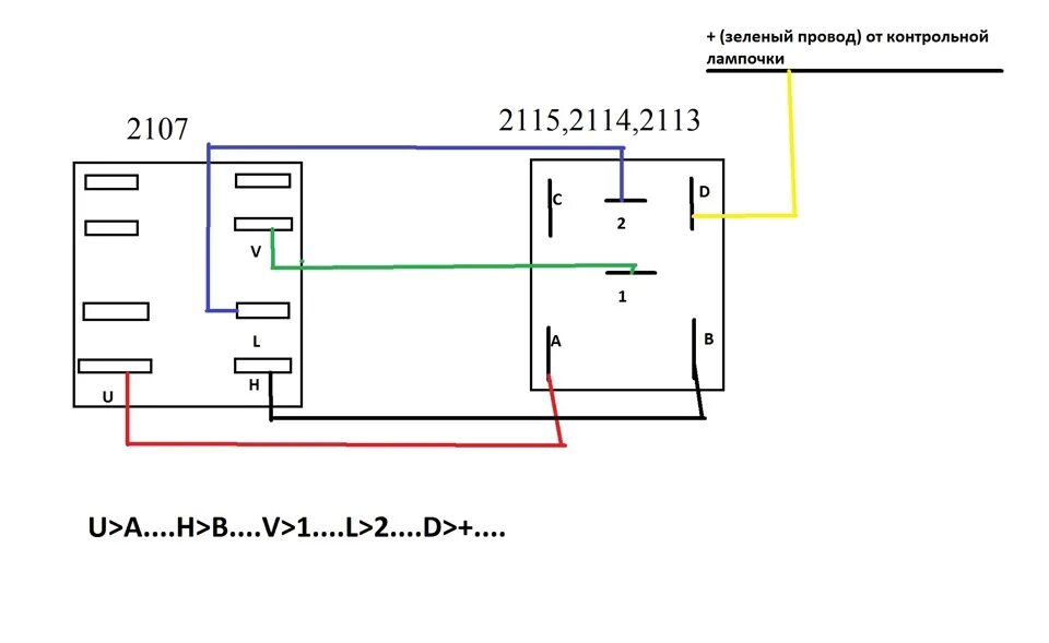 Кнопка ваз 2115 схема Подключение кнопки обогрева заднего стекла от 2115-14-13 на классику - Lada 2107