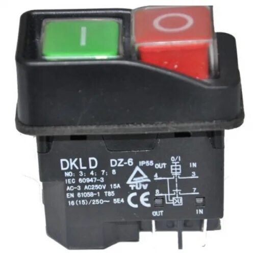 Кнопка включения бетономешалки схема подключения Кнопка бетономешалки черная 4 контакта VJ Parts в Кишинёве купить в рассрочку 0