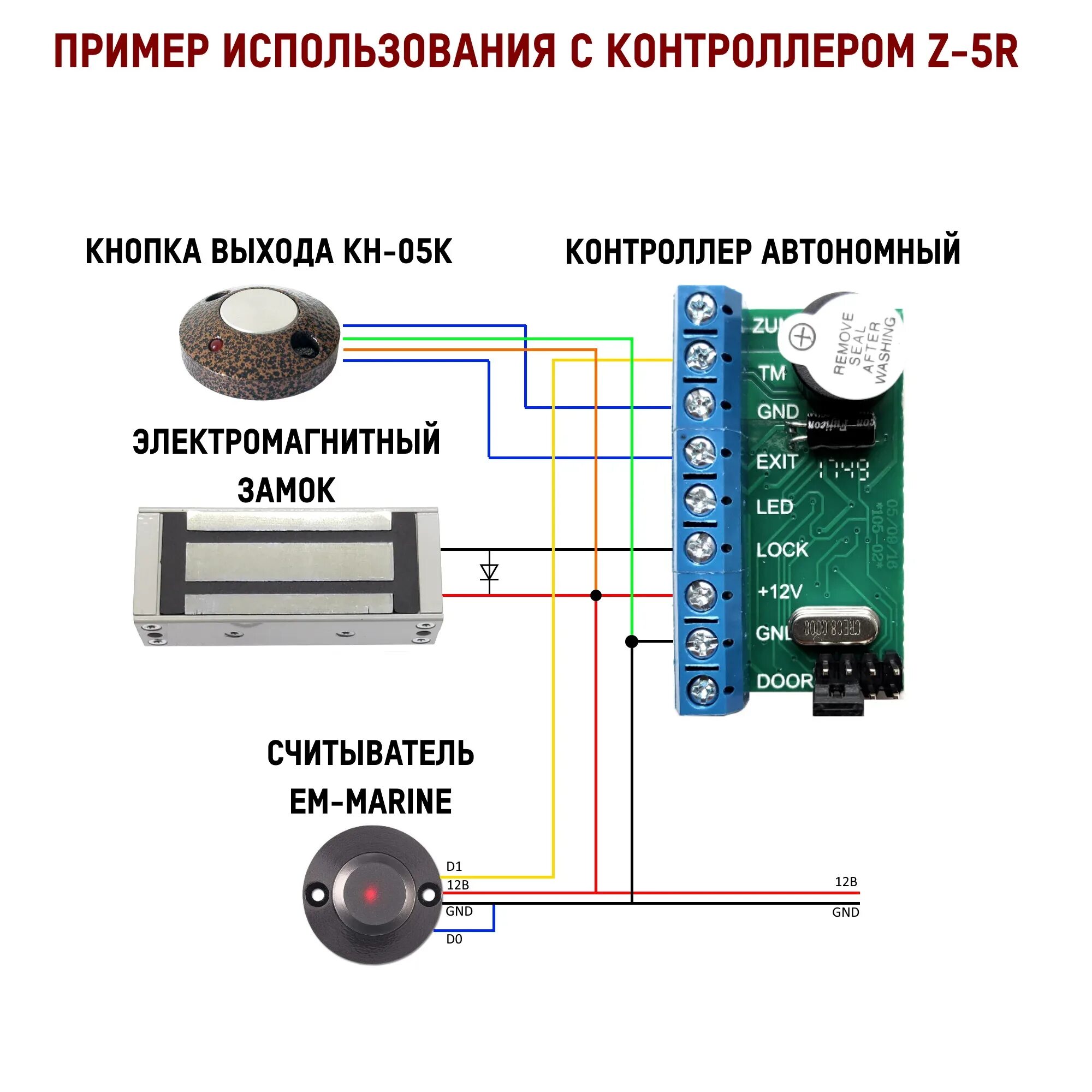 Кнопка выхода схема подключения КН-04К и КН-05К - Накладная кнопка со светодиодом (КН-05К), крепление наружное (