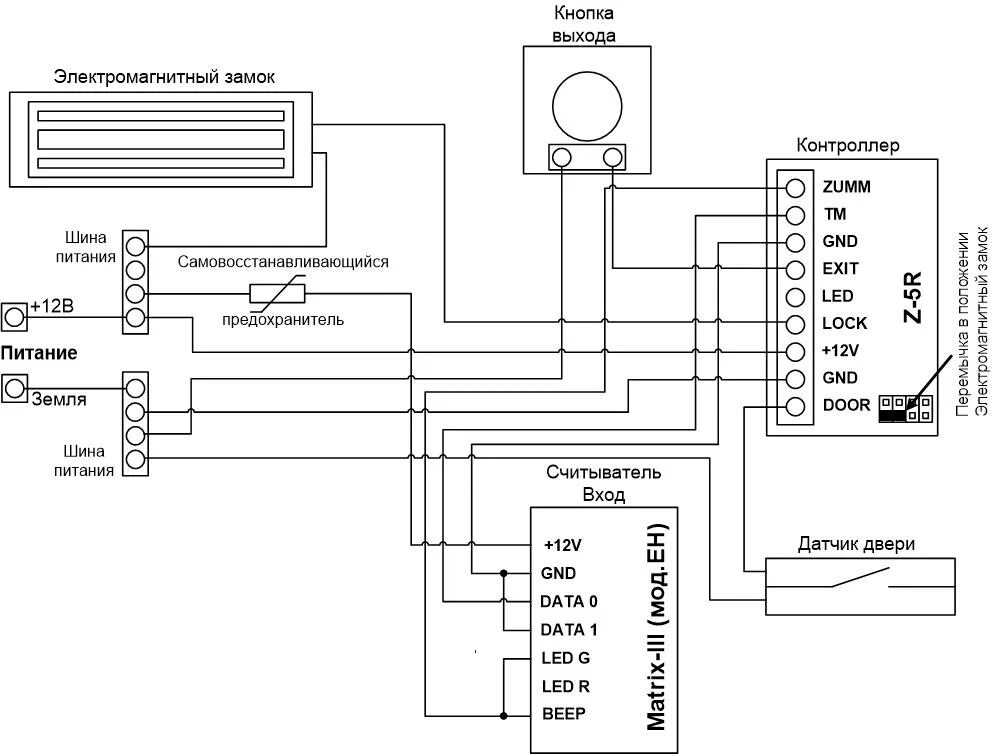 Кнопка выхода smartec st ex142l схема подключения Типовые решения / Обучение
