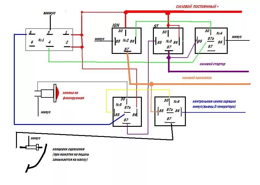 Кнопка запуска печки портер 2 схема подключения старт-стоп своими руками - Lada 21065, 1,6 л, 1996 года электроника DRIVE2