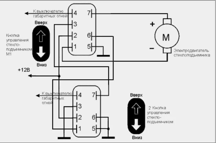 Кнопка запуска печки портер 2 схема подключения Дублируем кнопки электростеклоподъёмников - Lada 21093, 1,5 л, 1998 года другое 