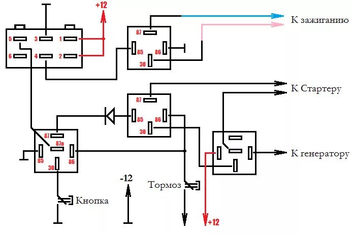 Кнопка запуска печки портер 2 схема подключения Кнопка Сторт/Стоп - Lada 21093, 1,5 л, 1992 года тюнинг DRIVE2