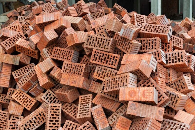 Куча кирпичей фото Group of Bricks Square Construction Materials Stock Photo - Image of brown, rect