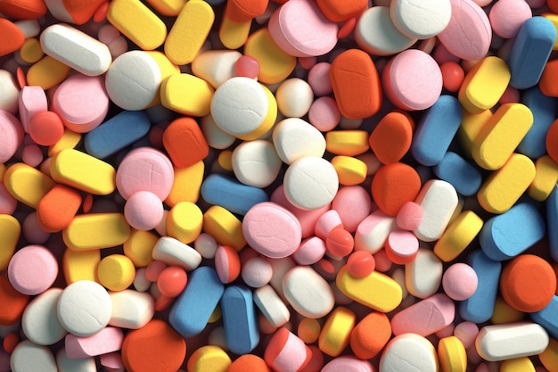 Куча таблеток фото Куча таблеток - фотосток PhotoPrague.ru