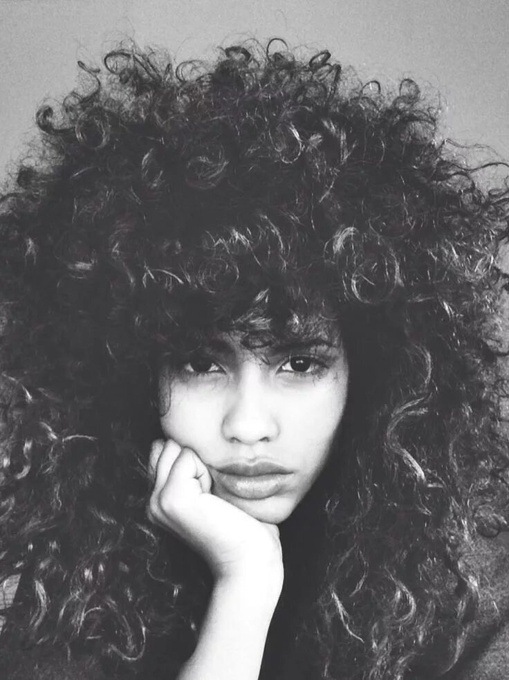 Кучерявая челка фото Curlfection. This is what my hair looks like in the morning before being pressed