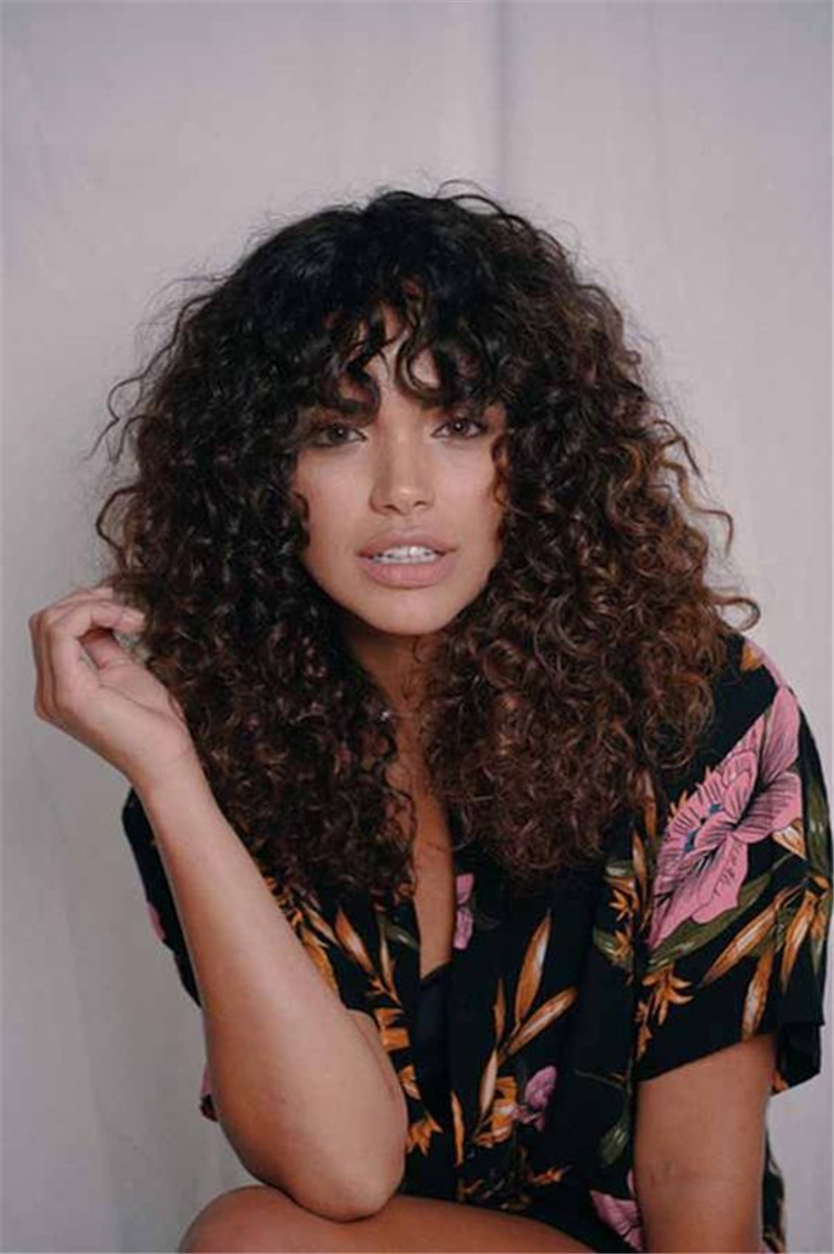 Кучерявая челка фото Cute And Pretty Curly Hairstyles To Look Stylish In 2020 - Cute Hostess For Mode
