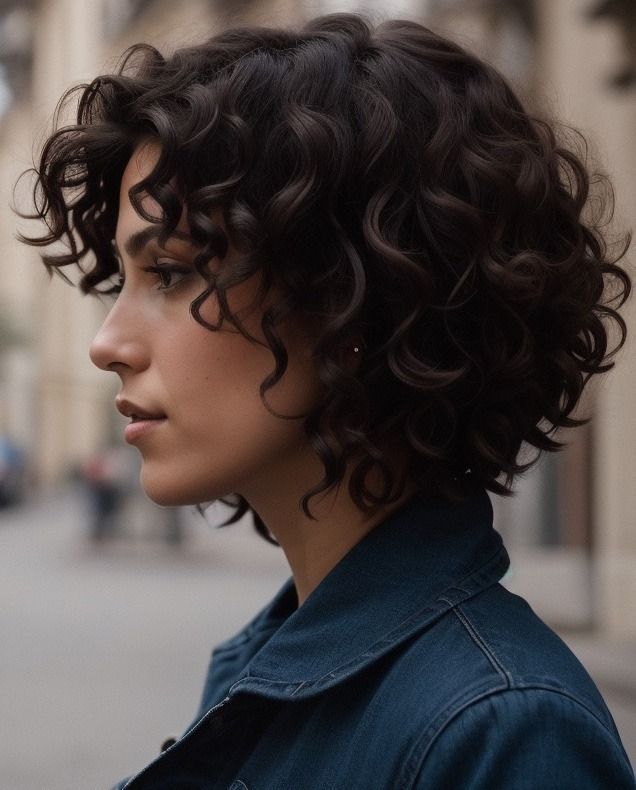 Кучерявое каре фото Pin on Hair ideas in 2024 Short curly haircuts, Haircuts for curly hair, Medium 