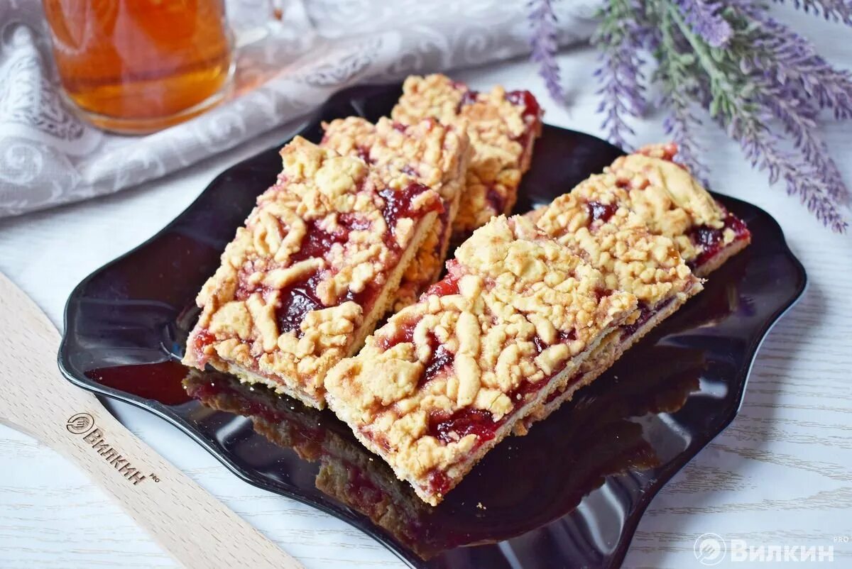 Кучерявый пирог с вареньем фото Кудрявый пирог с вареньем - рецепт с фото пошагово