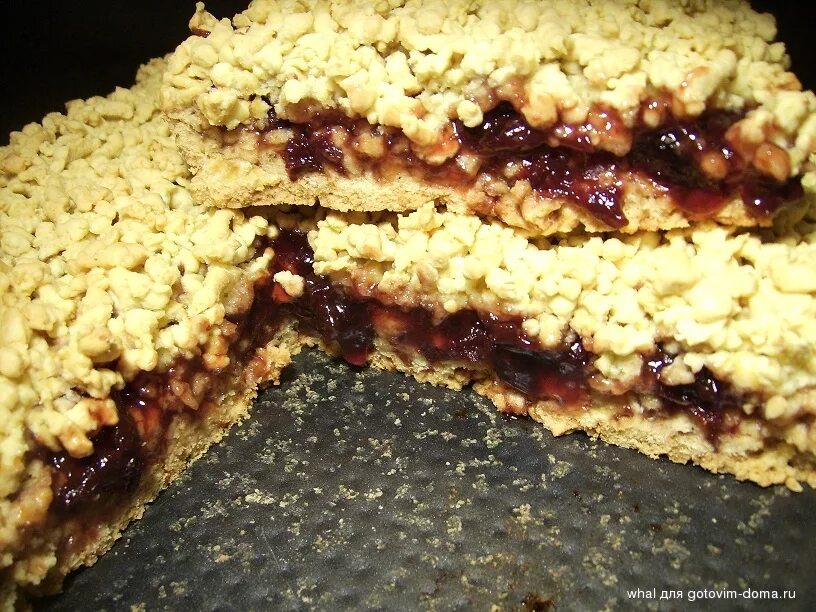 Кучерявый пирог с вареньем фото Кудрявый пирог с ягодным джемом * Пироги, пирожки, булочки, пончики Страница 2