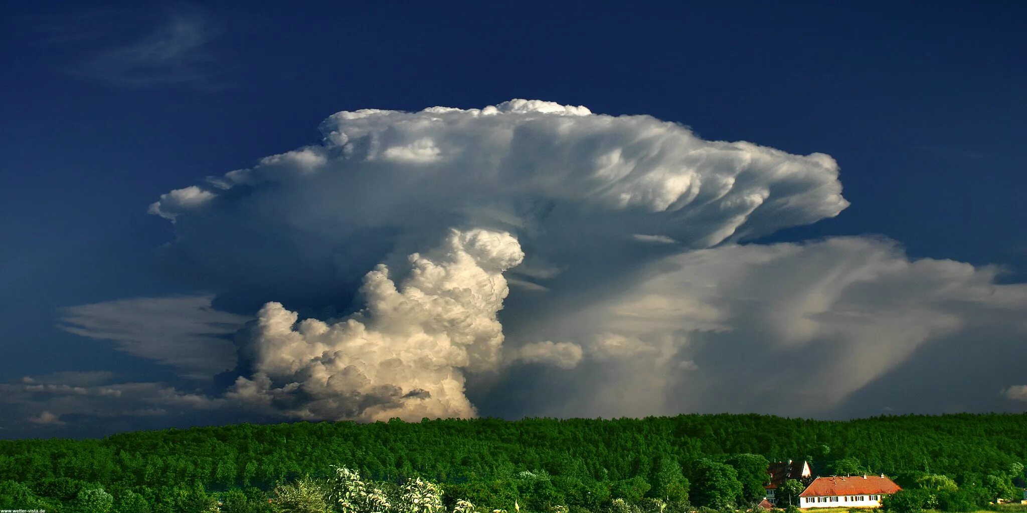 Кучево дождевые облака фото Thunderstorm Mushroom Shaped Thunderstorm Cloud Wolken, Suche google, Wetter