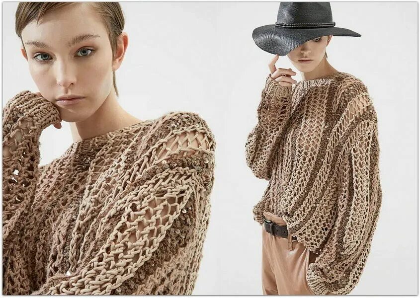 Кучинелли вязаная одежда 2024 женская спицами схемы Вдохновляющая подборка вязаных работ от великого мастера Брунелло Кучинелли
