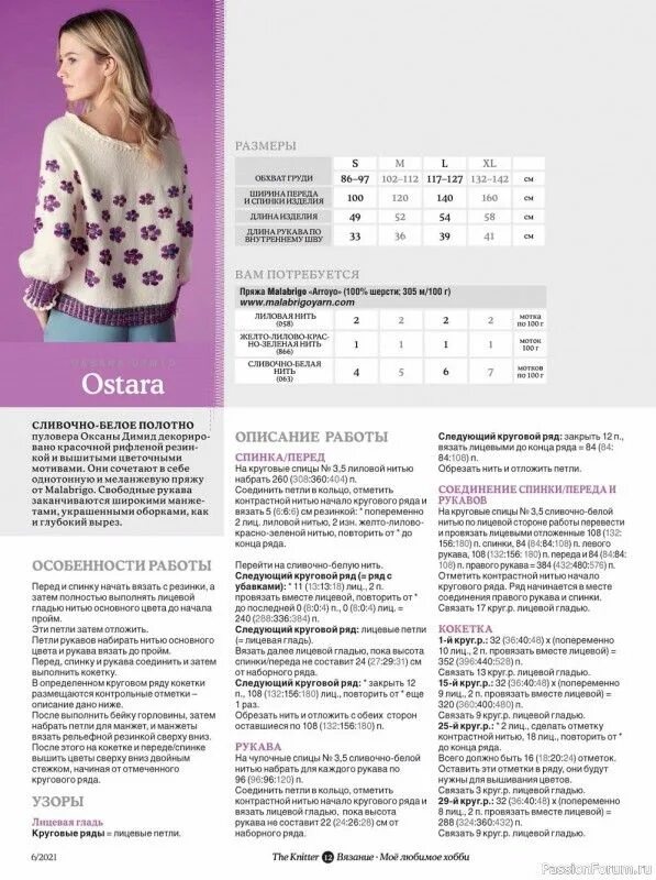 Кучинелли вязаная одежда схемы и описание спицами Журнал "The Knitter № 6 2021 Россия" Macrame lace, Knitting, Knitters