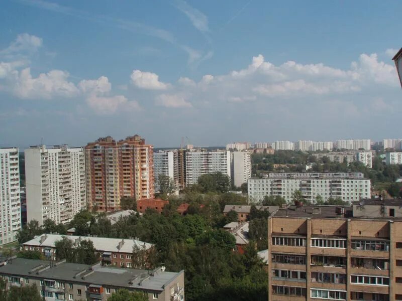 Кучино московская область фото На крыше 2 секции; восток, Кучино, вдалеке - Ольгино. 18.08.07.