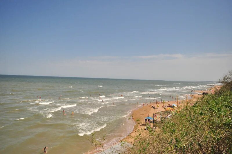 Кучугуры фото поселка и пляжа Фото пляжа в Кучугурах, Крым Resorts-Russia