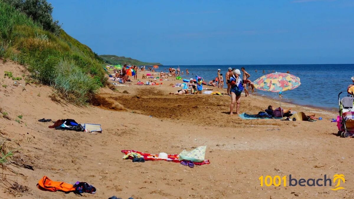 Кучугуры краснодарский фото поселка и пляжа Центральный пляж в Кучугурах (Kuchugury Central Beach beach)